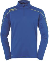 Uhlsport Men's Stream 22 Quarter-Zip Fleece - Blue/Lime Yel