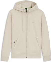 HUGO BOSS Суичър Boss Mens BOSS GREEN Full-Zip Hoodie with Adjustable Drawstring Hood - Streamlined Design - Open White