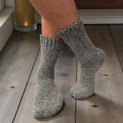 Kardesler Férfi laza gumis GYAPJÚ zokni melir szürke 105569