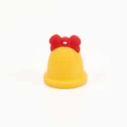 Gyerek kulcstartó 3D nyomtatás színes flexibilis hátizsák briliáns csengő (dzwonek zółty)