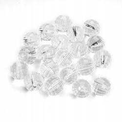 Mixform Akril gyöngyök, csiszolt, átlátszó, kerek, 16mm, 20db (13Z23978)