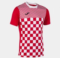 Joma FLAG III SHORT SLEEVE T-SHIRT dressz piros fehér L