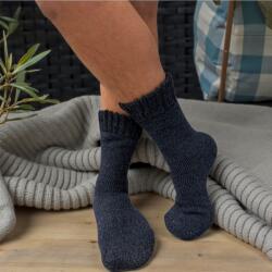 Kardesler Férfi laza gumis GYAPJÚ zokni Kék 105570