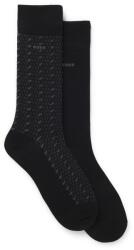 Boss Чорапи Boss Mens BOSS ORANGE 2 Pack Socks - Mini Pins Detail - Black 001