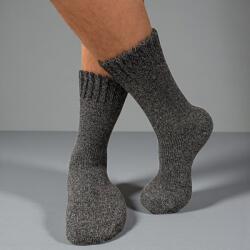 Kardesler Férfi laza gumis GYAPJÚ zokni Szürke 105573