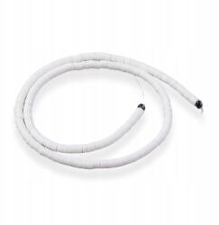 Mixform Öko Polimer Agyag gyöngyök, Handmade, Heishi, Fehér, 4x1mm, 375db/40cm (13WB30332)