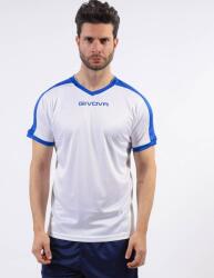 Givova SHIRT REVOLUTION INTERLOCK dressz fehér-azúrkék 4XS
