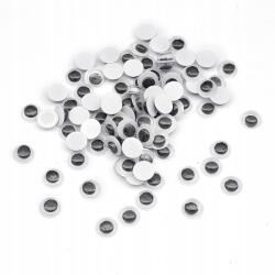 MIXFORM Játékszem, Műanyag, Fekete, 9x3mm 100db (14WB9534)