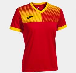 Joma ECO SUPERNOVA SHORT SLEEVE T-SHIRT dressz / póló piros sárga M