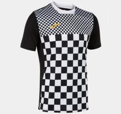 Joma FLAG III SHORT SLEEVE T-SHIRT dressz fekete fehér M