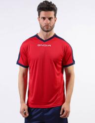 Givova SHIRT REVOLUTION INTERLOCK dressz piros-kék 2XL