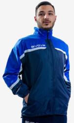 Givova RAIN JACKET CON MESH ASIA kabát / dzseki azúrkék-kék 2XS