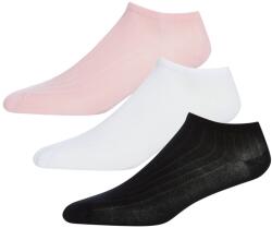 DKNY Womens 3 Pack Trainer Liner Emaline - White/Pink/Blck