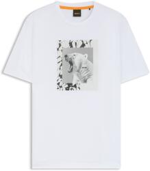 Boss Тениска Boss Men's Lupo T-Shirt Unique Polar Bear Graphic - White 100