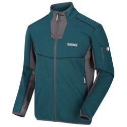 Regatta Men's Kestor Knitted Effect Full-Zip Fleece - DpTeal/Magnt