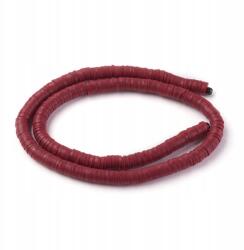 Mixform Heishi Handmade Polimer Öko Agyag gyöngyök, korong, 6x1mm, 345db/40cm/szál (13WB29982)