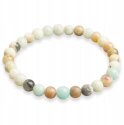 MIXFORM Természetes amazonit gyöngyökből készült karkötő, 5-6cm, 6mm gyöngyök, 1db (13WB31993)