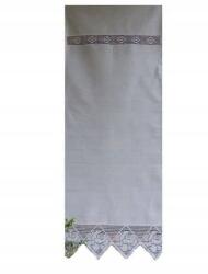  Ablakfüggöny, 60×150cm, fehér, pamut-poliészter, csipkével (babcina)