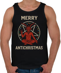printfashion Merry Antichristmas - Férfi atléta - Fekete (17778674)