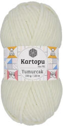  Kartopu Yumurcak zsenília fonal K011 - Törtfehér
