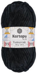  Kartopu Yumurcak zsenília fonal K940 - Fekete