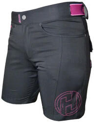 HAVEN Rövid kerékpáros nadrág kantár nélkül - AMAZON LADY - fekete/rózsaszín - holokolo - 25 090 Ft