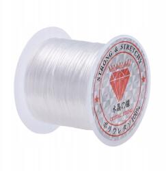 MIXFORM Rugalmas lapos cérna, karkötőkhöz és ékszerekhez, fehér, 0.8mm, 9m/tekercs (13WB27840)