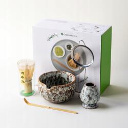  Nekit Bambusz Ajándékszett Matcha Teához Chashaku sárgulás (NETK052-YW)