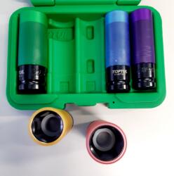 TOPTUL Kerékanya Kulcs Készlet 1/2" 5 Db-os Ütvehajtó Fej Szett Felnihez Cr-mo Toptul GDAI0503 (GDAI0503)