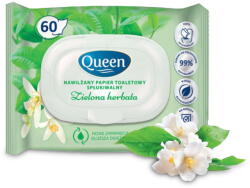 Queen Nedves papír illatos leöblíthető nedves zöld tea Queen 60 db (papier)