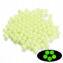 Mixform Sötétben világító akril gyöngyök, kerek, világoszöld, 8mm, 25g~85 db (13WB14159)