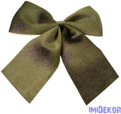 Csillogó bársony masni, 20 x 24cm - Zöld