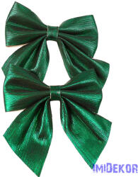 Fényes masni készlet, 2 db. , 12 x 13cm - Sötétzöld