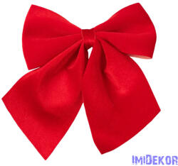  Elegáns bársony masni, 20 x 24cm - Piros