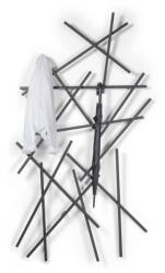 Spinder Design Fekete fém fali fogas 100 cm Matches - Spinder Design