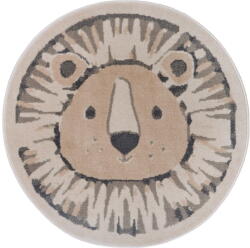Hanse Home Bézs gyerek szőnyeg ø 100 cm Lion - Hanse Home