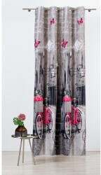 Mendola Fabrics Szürke függöny 140x245 cm Mercato - Mendola Fabrics