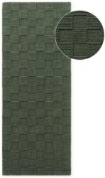 Villeroy & Boch Sötétzöld kézi szövésű gyapjú futószőnyeg 80x200 cm Scala - Villeroy&Boch