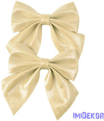 Fényes masni készlet, 2db. , 12 x 13cm - Pezsgő