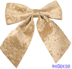 Fényes bársony masni, 28 x 34cm - Pezsgő