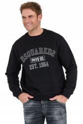 Dsquared2 Fekete férfi pulóver Phys Ed. r XXL logóval