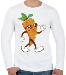 printfashion Répa - Férfi hosszú ujjú póló - Fehér (17845777)