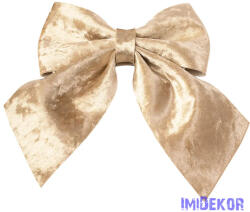 Fényes bársony masni, 20 x 24cm - Pezsgő