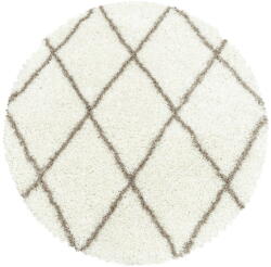 Ayyildiz Krémszínű kerek szőnyeg ø 120 cm Alvor - Ayyildiz Carpets