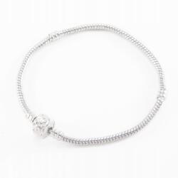 MIXFORM Moduláris karkötő alap, sárgaréz, ezüst, 180x3mm, 1db