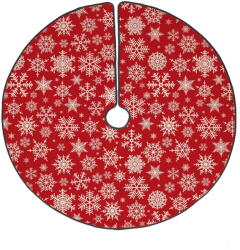 Butter Kings Freezy Snowflakes pamut szőnyeg a karácsonyfa alá, ø 130 cm - Butter Kings