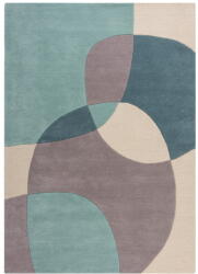 Flair Rugs Kék-bézs gyapjú szőnyeg 170x120 cm Glow - Flair Rugs