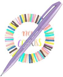 Pentel ecsettoll kalligrafikus hajlékony hegyű Brush Sign Pen - világos lila (SES15C-V3X)