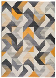 Universal Gladys Abstract narancssárga-szürke szőnyeg, 140 x 200 cm - Universal