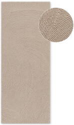 Hanse Home Bézs kézi szövésű gyapjú futószőnyeg 80x300 cm Eleni Light Beige - Hanse Home